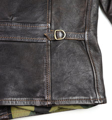 Thedi Memphis Jacket, size XL , Black Teacore Bruciato Horsehide