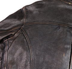 Thedi Memphis Jacket, size XL , Black Teacore Bruciato Horsehide