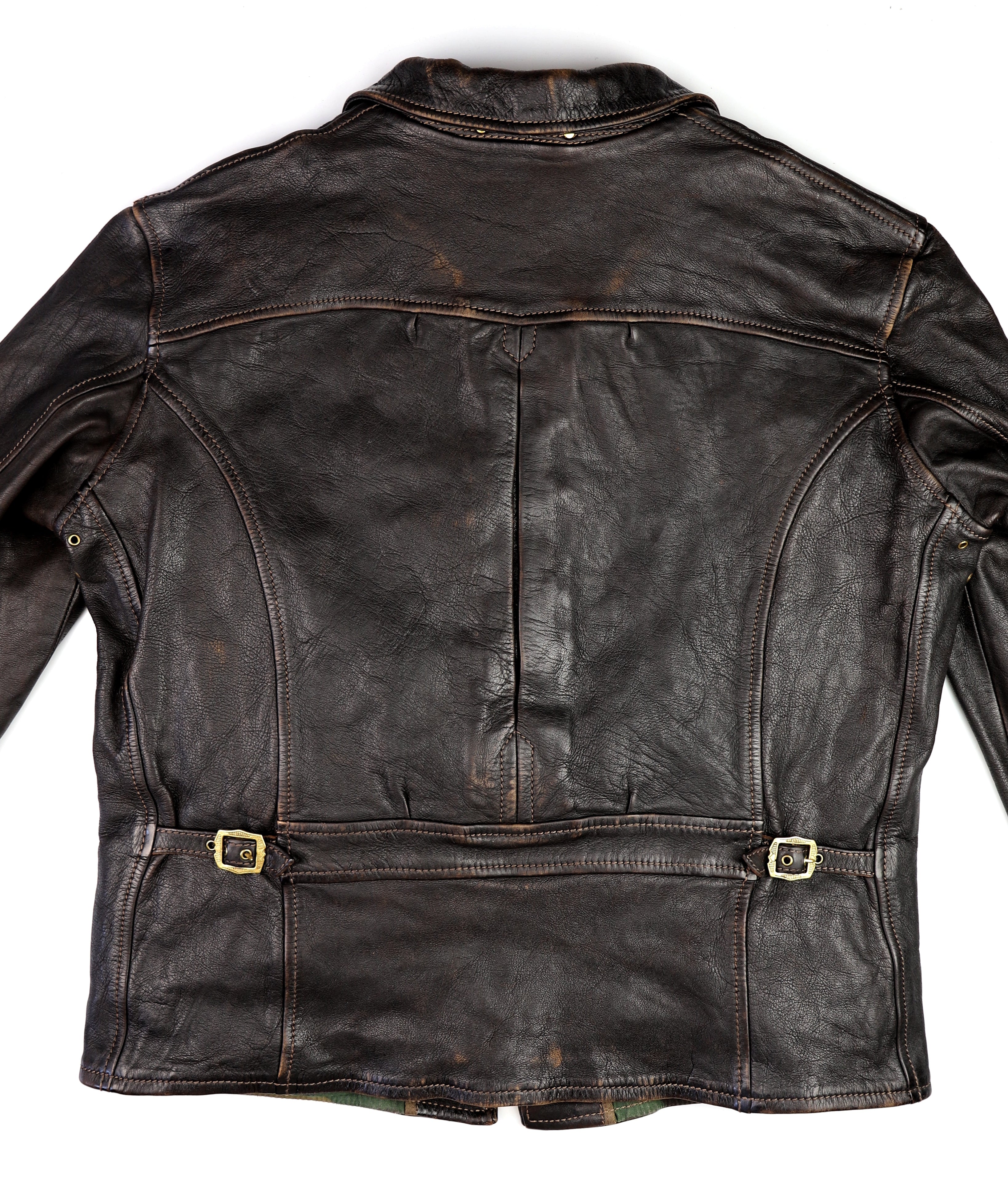 Thedi Memphis Jacket, size 2XL, Chestnut Bruciato Horsehide