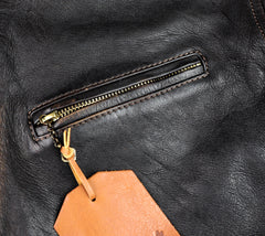 Thedi Memphis Jacket, size 2XL, Chestnut Bruciato Horsehide