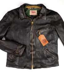 Thedi Memphis Jacket, size 2XL, Chestnut Bruciato Horsehide