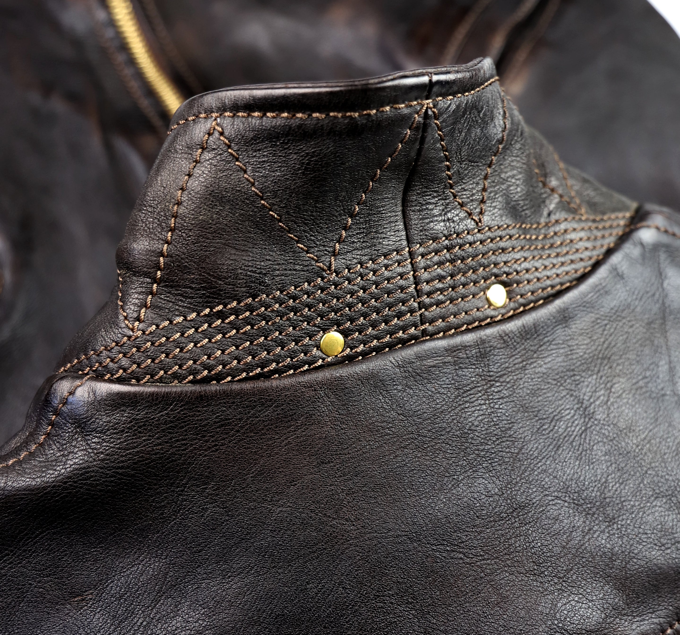 Thedi Memphis Jacket, size 2XL, Chestnut Bruciato Horsehide