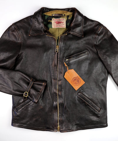 Thedi Memphis Jacket, size 2XL, Chestnut Bruciato Horsehide