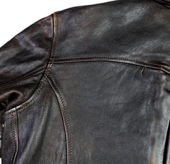 Thedi Memphis Jacket, size 2XL, Chestnut Bruciato Horsehide