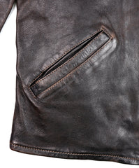 Thedi Memphis Jacket, size Large, Chestnut Bruciato Horsehide