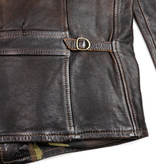 Thedi Memphis Jacket, size Large, Chestnut Bruciato Horsehide