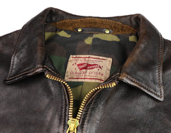 Thedi Memphis Jacket, size Large, Chestnut Bruciato Horsehide