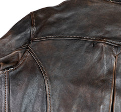 Thedi Memphis Jacket, size Large, Chestnut Bruciato Horsehide