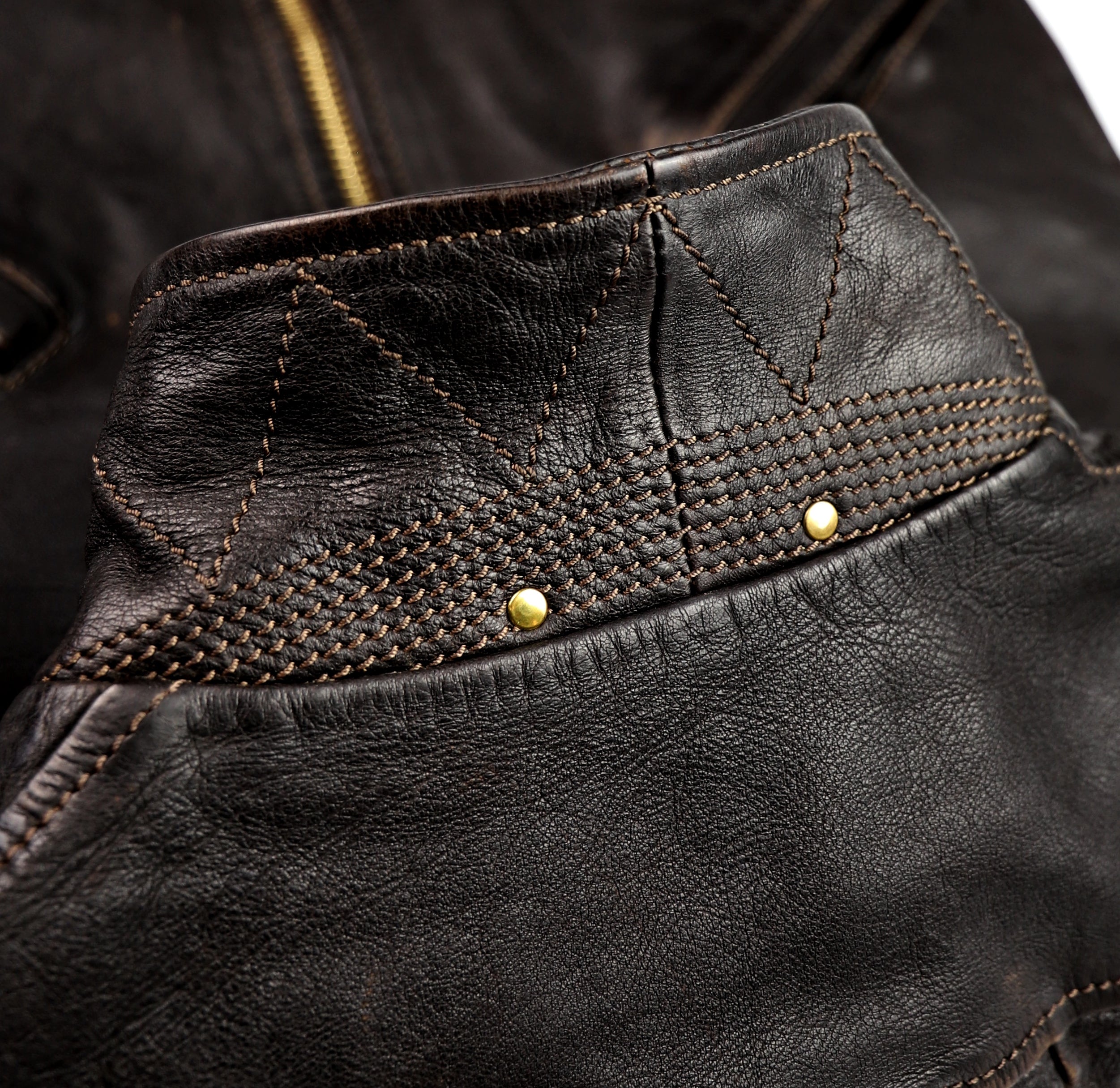 Thedi Memphis Jacket, size Medium, Chestnut Bruciato Horsehide