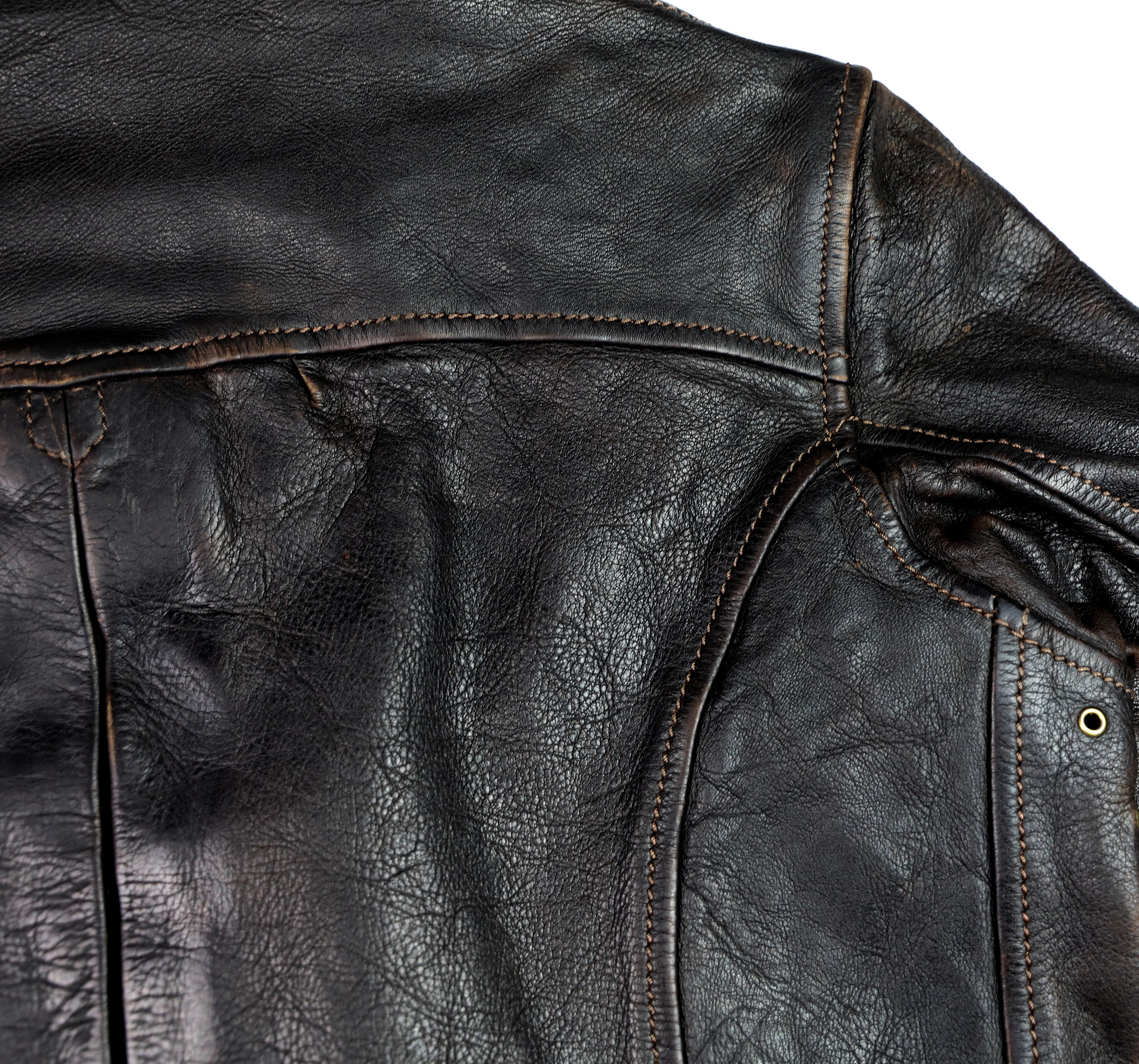 Thedi Memphis Jacket, size Medium, Chestnut Bruciato Horsehide