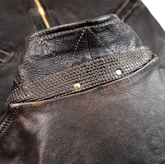 Thedi Memphis Jacket, size Medium, Chestnut Bruciato Horsehide