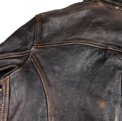 Thedi Memphis Jacket, size Medium, Chestnut Bruciato Horsehide