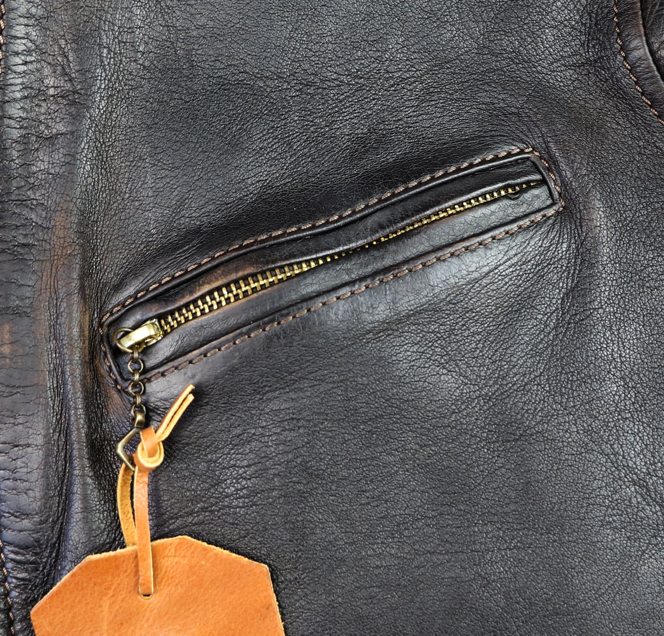 Thedi Memphis Jacket, size XL, Chestnut Bruciato Horsehide