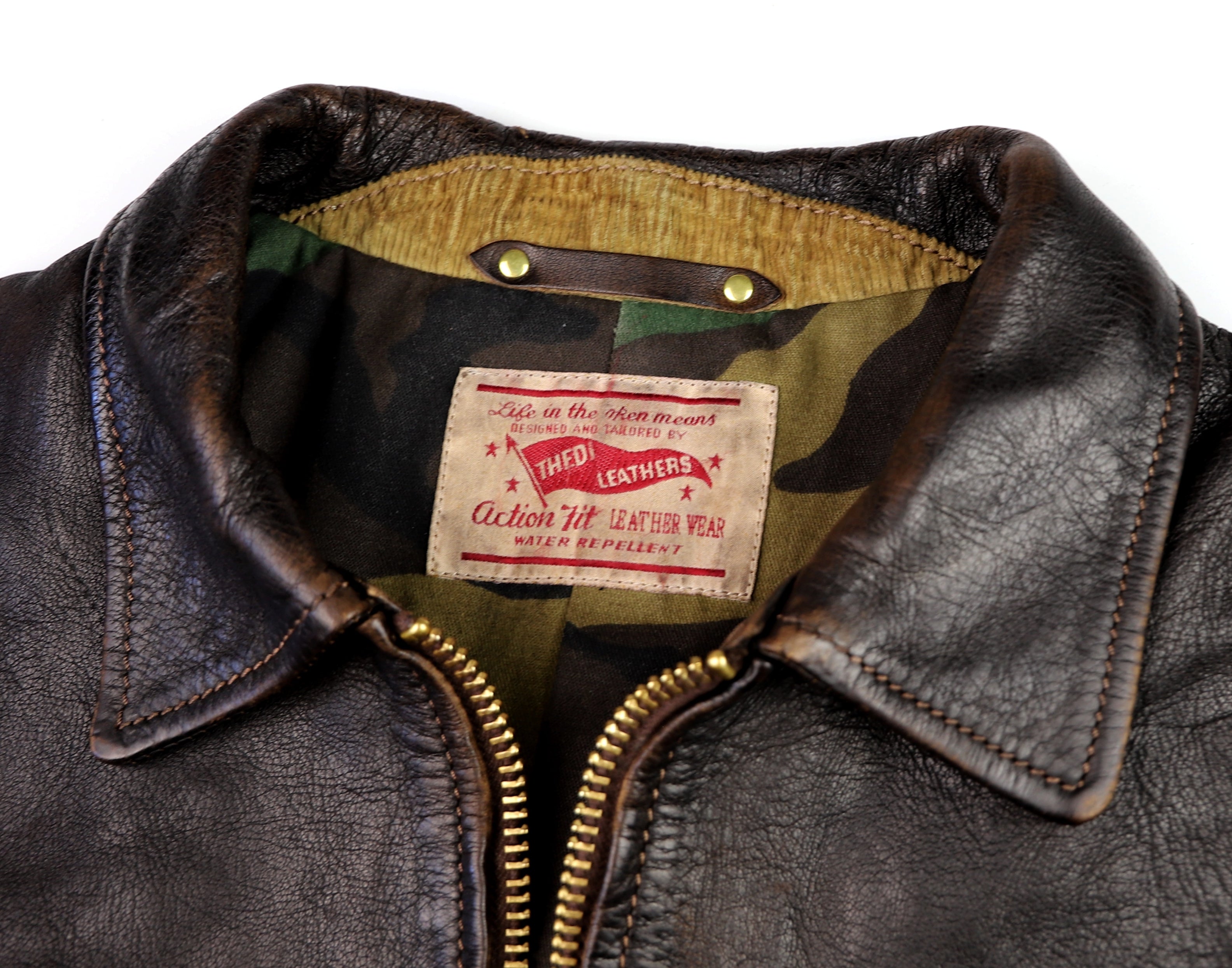 Thedi Memphis Jacket, size XL, Chestnut Bruciato Horsehide