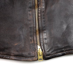 Thedi Memphis Jacket, size XL, Chestnut Bruciato Horsehide