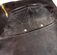 Thedi Memphis Jacket, size XL, Chestnut Bruciato Horsehide