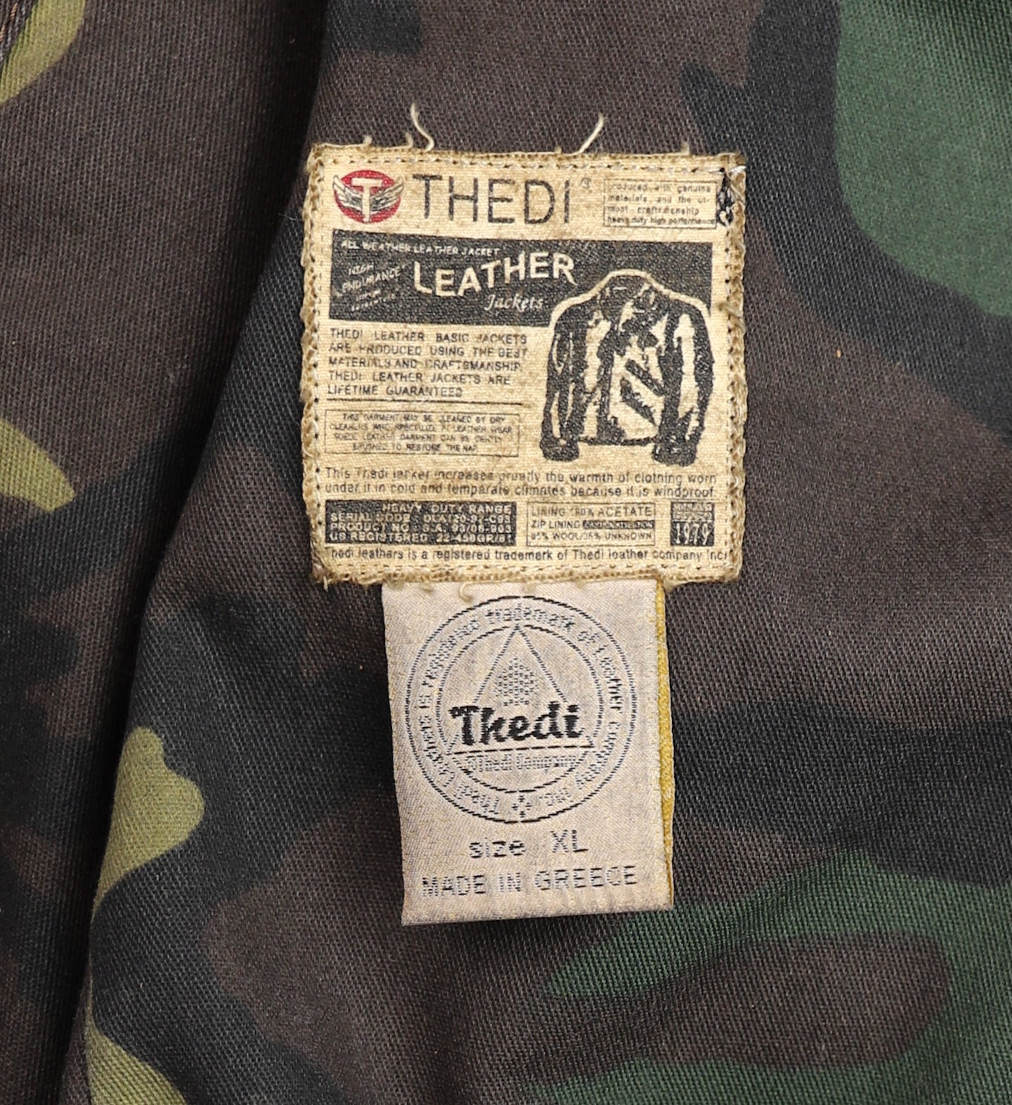 Thedi Memphis Jacket, size XL, Chestnut Bruciato Horsehide