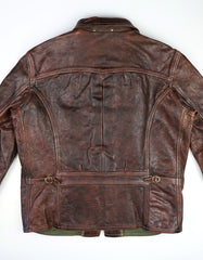 Thedi Memphis Half Belt, size 2XL, Hand Dyed Cocoa Toscano