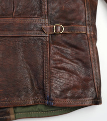 Thedi Memphis Half Belt, size 2XL, Hand Dyed Cocoa Toscano