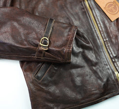Thedi Memphis Half Belt, size 2XL, Hand Dyed Cocoa Toscano Buffalo