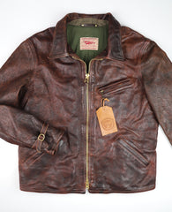 Thedi Memphis Half Belt, size 3XL, Hand Dyed Cocoa Toscano