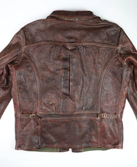 Thedi Memphis Half Belt, size 4XL, Hand Dyed Cocoa Toscano