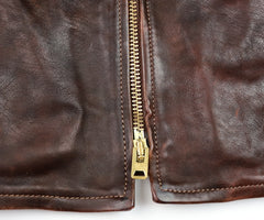 Thedi Memphis Half Belt, size 4XL, Hand Dyed Cocoa Toscano