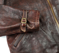 Thedi Memphis Half Belt, size 4XL, Hand Dyed Cocoa Toscano
