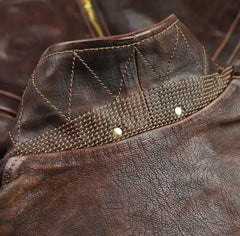 Thedi Memphis Half Belt, size 4XL, Hand Dyed Cocoa Toscano
