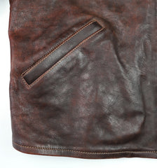 Thedi Memphis Half Belt, size 4XL, Hand Dyed Cocoa Toscano