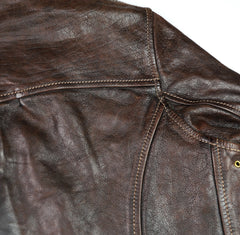 Thedi Memphis Half Belt, size Large, Hand Dyed Cocoa Toscano Buffalo