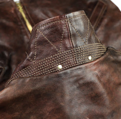 Thedi Memphis Half Belt, size XL, Hand Dyed Cocoa Toscano