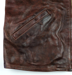 Thedi Memphis Half Belt, size XL, Hand Dyed Cocoa Toscano