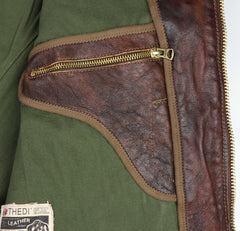 Thedi Memphis Half Belt, size XL, Hand Dyed Cocoa Toscano