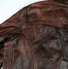 Thedi Memphis Half Belt, size XL, Hand Dyed Cocoa Toscano