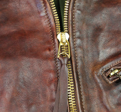 Thedi Memphis Half Belt, size XL, Hand Dyed Cocoa Toscano