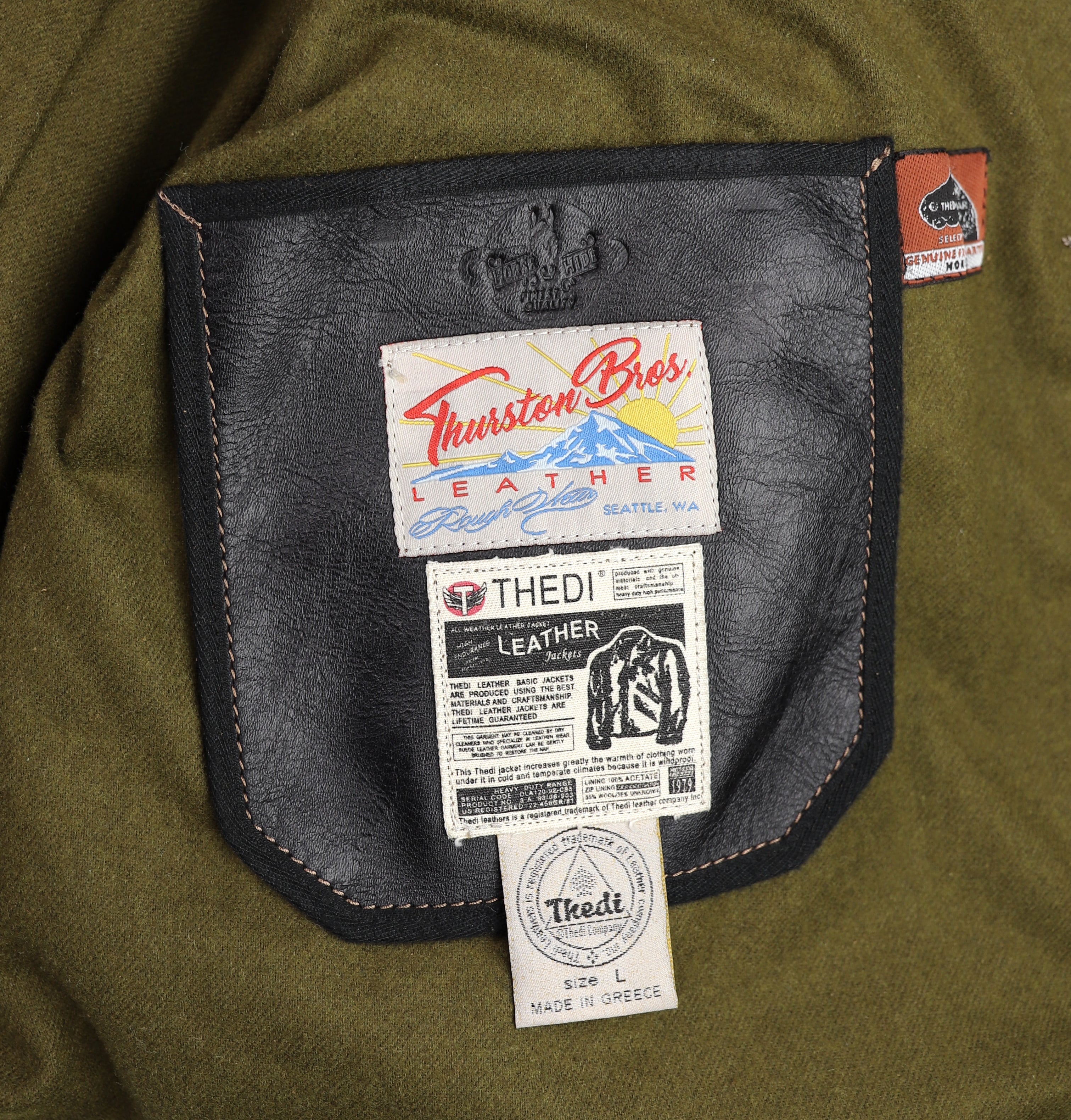Thedi Metropolis, size Large, Black Teacore Bruciato