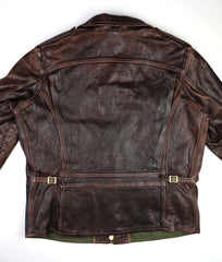 Thedi Atlas Deluxe Half Belt, size XXL, Hand Dyed Cocoa Toscano