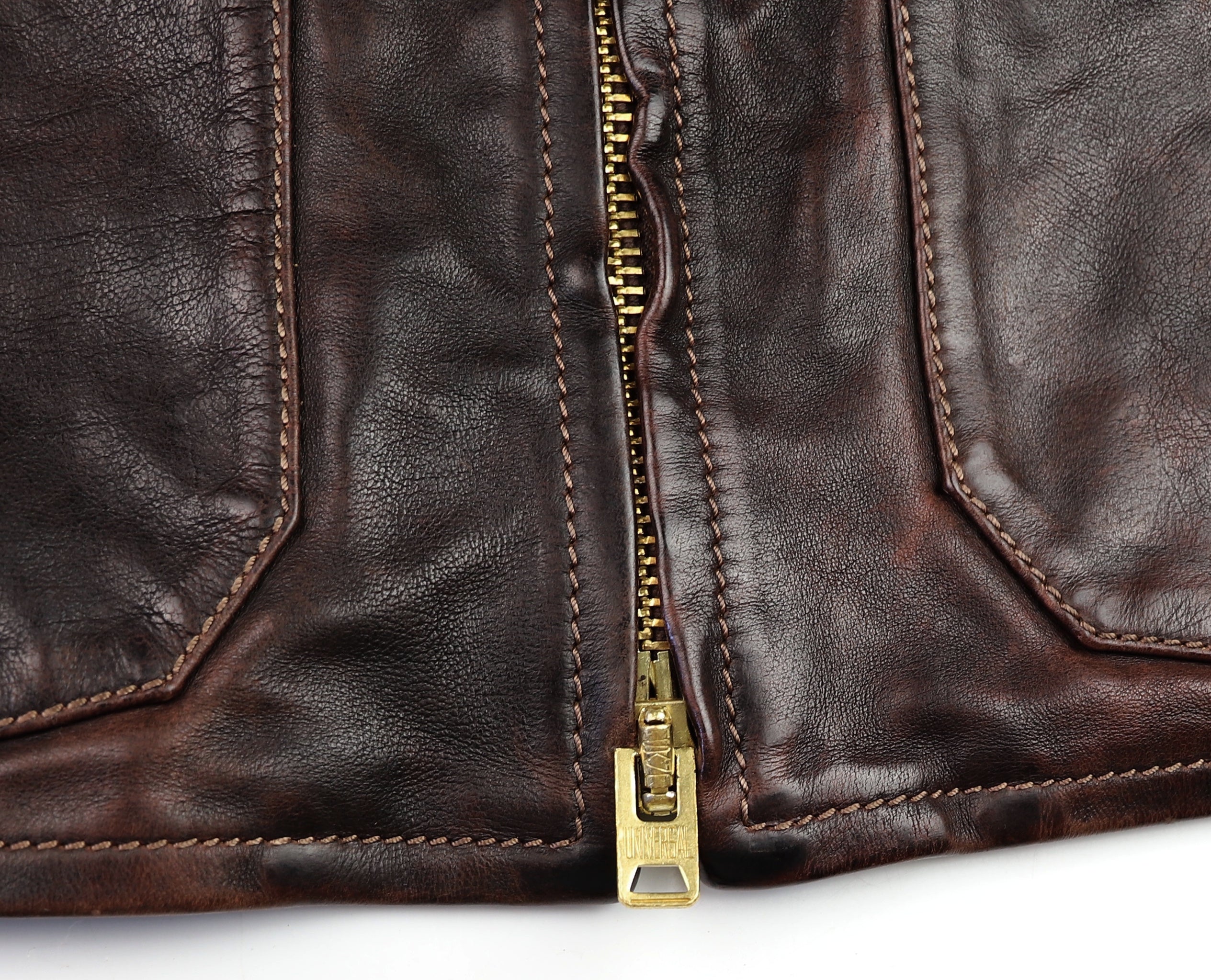Thedi Atlas Deluxe Half Belt, size XXL, Hand Dyed Cocoa Toscano