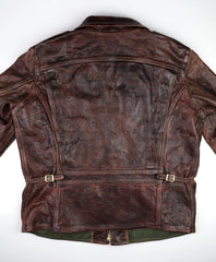Thedi Atlas Deluxe Half Belt, size 3XL, Hand Dyed Cocoa Toscano
