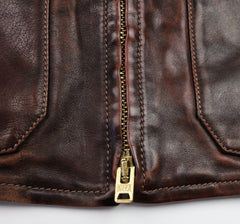 Thedi Atlas Deluxe Half Belt, size 3XL, Hand Dyed Cocoa Toscano