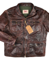 Thedi Atlas Deluxe Half Belt, size 3XL, Hand Dyed Cocoa Toscano