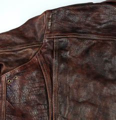 Thedi Atlas Deluxe Half Belt, size 3XL, Hand Dyed Cocoa Toscano