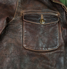 Thedi Atlas Deluxe Half Belt, size Large, Hand Dyed Cocoa Toscano