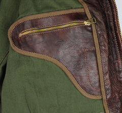 Thedi Atlas Deluxe Half Belt, size Large, Hand Dyed Cocoa Toscano