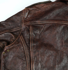 Thedi Atlas Deluxe Half Belt, size Large, Hand Dyed Cocoa Toscano