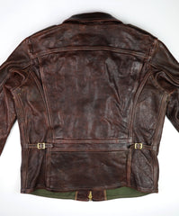 Thedi Atlas Deluxe Half Belt, size XL, Hand Dyed Cocoa Toscano