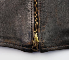 Thedi Evander Crosszip Half Belt, size 4XL, Chestnut Bruciato Horsehide