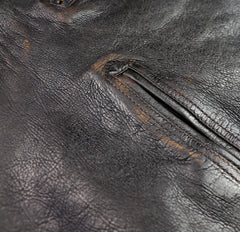 Thedi Evander Crosszip Half Belt, size 4XL, Antique Chestnut Bruciato Horsehide