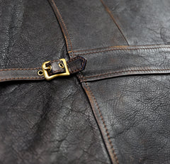 Thedi Evander Crosszip Half Belt, size 4XL, Antique Chestnut Bruciato Horsehide